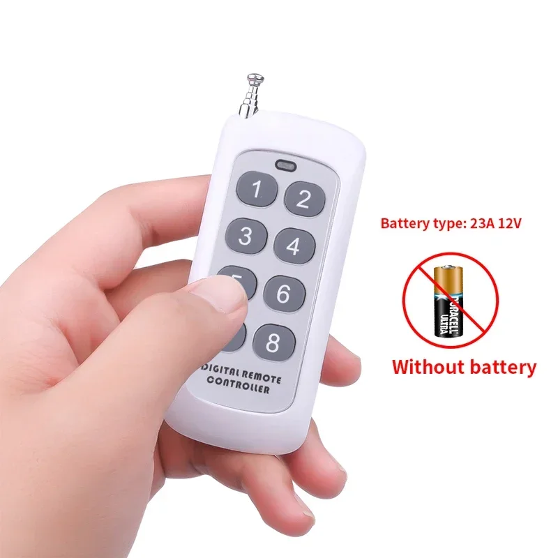 433Mhz Wireless RF Remote Control 1527 Learning Code Transmitter 2 / 8 Keys Long Range For Smart Hom