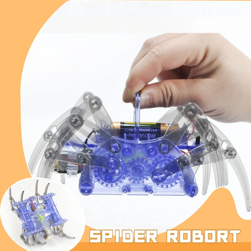 Hot Sale New Electric Robot Spider Toy DIY Educational Stem Robotic Assembles Kits for Kids Christma