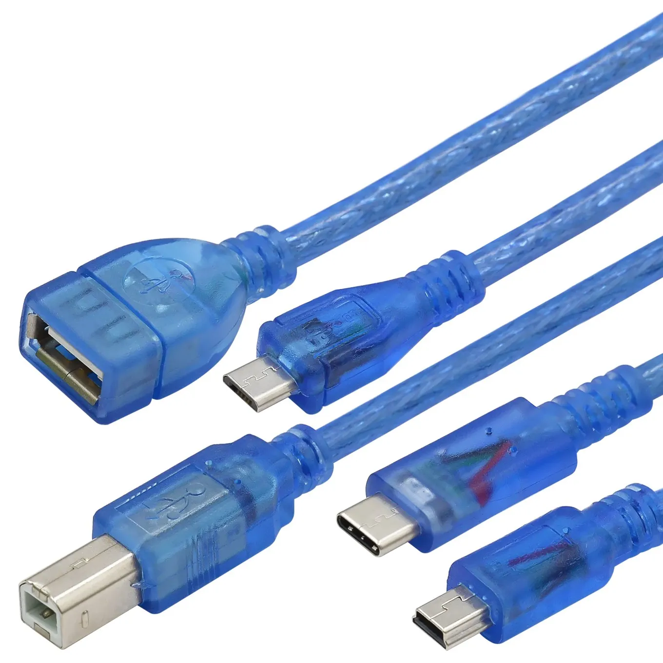 30cm USB Cable For Uno r3 For Nano/MEGA 2560/Leonardo/Pro micro/DUE Blue  Quality A type USB/Mini US