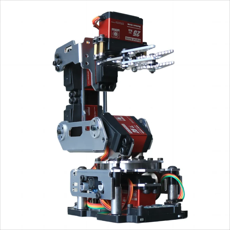 High Quality Robot Programmable Arm Aluminum Alloy Bracket 6 Dof Metal Mechanical Arm APP Control fo