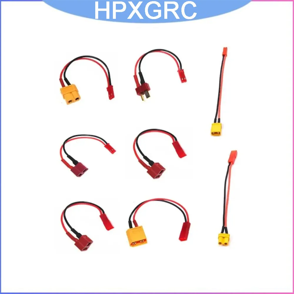 XT60 XT30 To JST Adapter Cable 10cm 20AWG Silicone Wire for Lipo Battery RC Drone FPV LED Light Powe