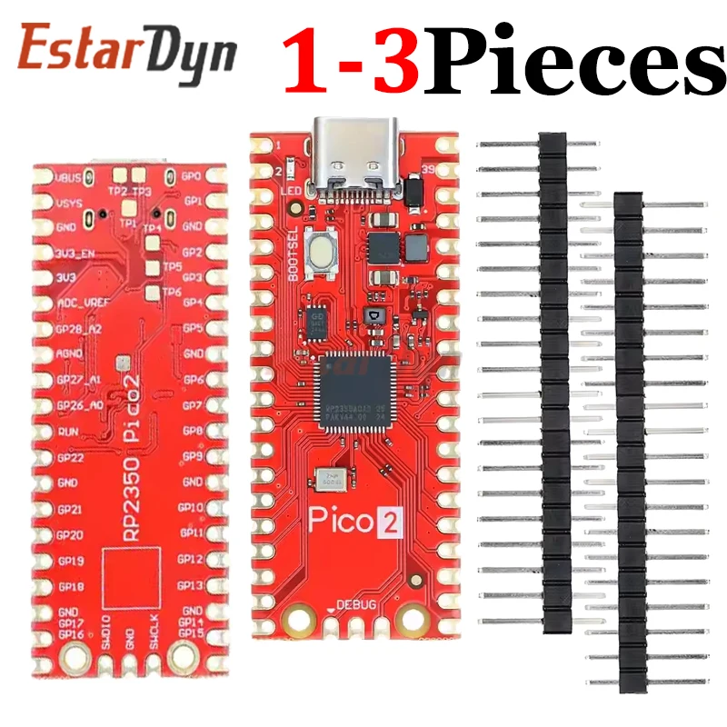 EstarDyn RP2350 PICO2 Development Board TYPE-C USB RP2350A Chip Microcontroller Compatible With Rasp
