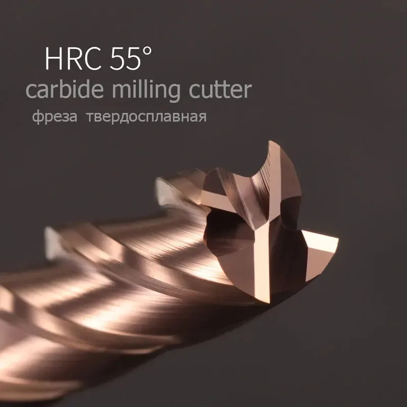 Milling Cutter  Hrc55 Alloy Coating Tungsten Steel Tool Maching Endmill Milling Cutter Kit Milling M