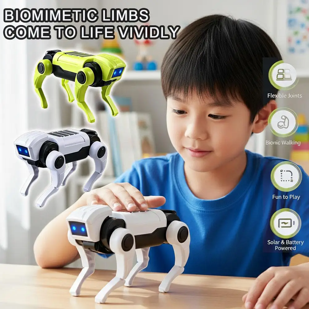 Children's Interactive Robotic Dog Simulated Dog Walking Dog Toy Bionic Design Science Teaching DIY 