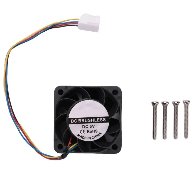 Efficient For Jetson Nano Cooling Fan 5V, 4PIN Reverse-Proof,PWM Speed Adjustment, Strong Cooling Ai