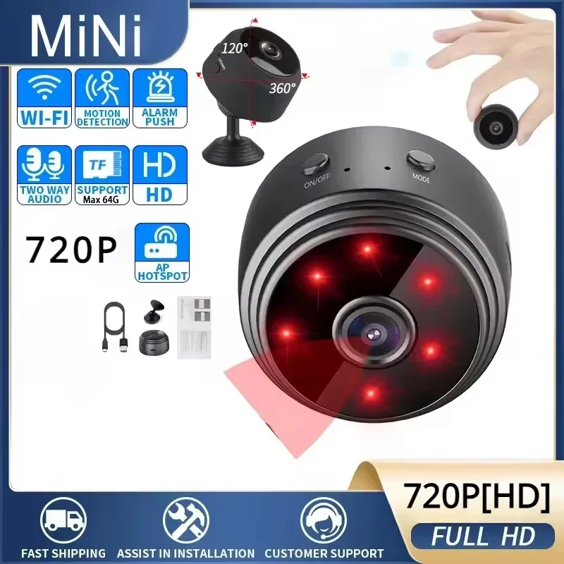 Wireless WiFi Camera A9 Mini Video Recorder Camera Security Monitoring Camera Intelligent Home Secur