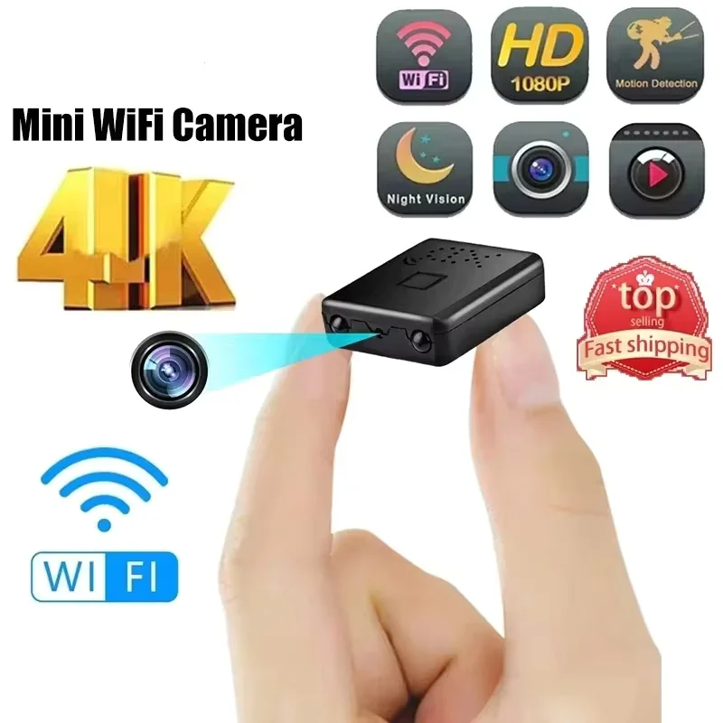 XD Mini Camera Full HD 4K WiFi Night Vision Remote Security Monitoring Home Protection Waterproof Vi