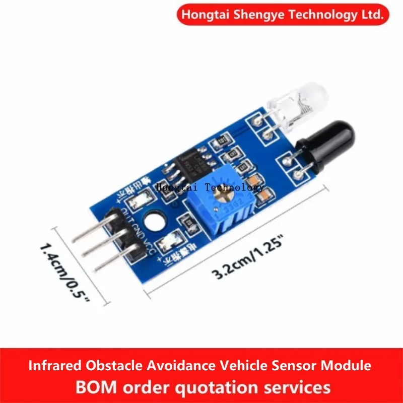 Reflective Sensor Module for Arduino DIY Smart Car Robot with Adjustable Distance Infrared Obstacle 