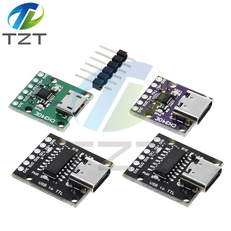 TZT 1/3PCS CH340N SOP8 USB to TTL Module Pro Mini Downloader Replaces CH340G CH340E CH340C CH9340 Fo