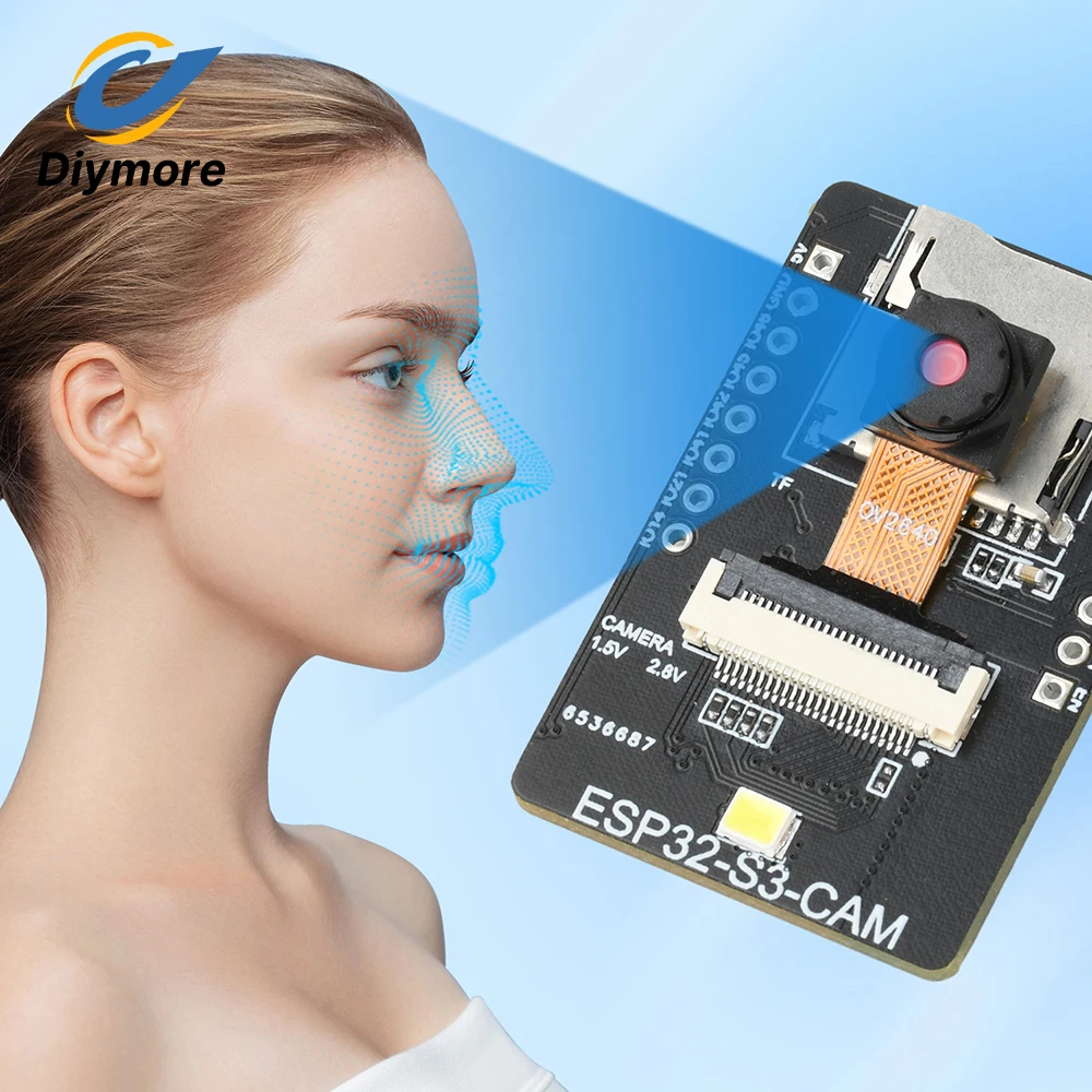 OV2640/OV3660 Cameras ESP32 AI Vision Module with WiFi Bluetooth Type-C ESP32-S3-CAM Development Boa