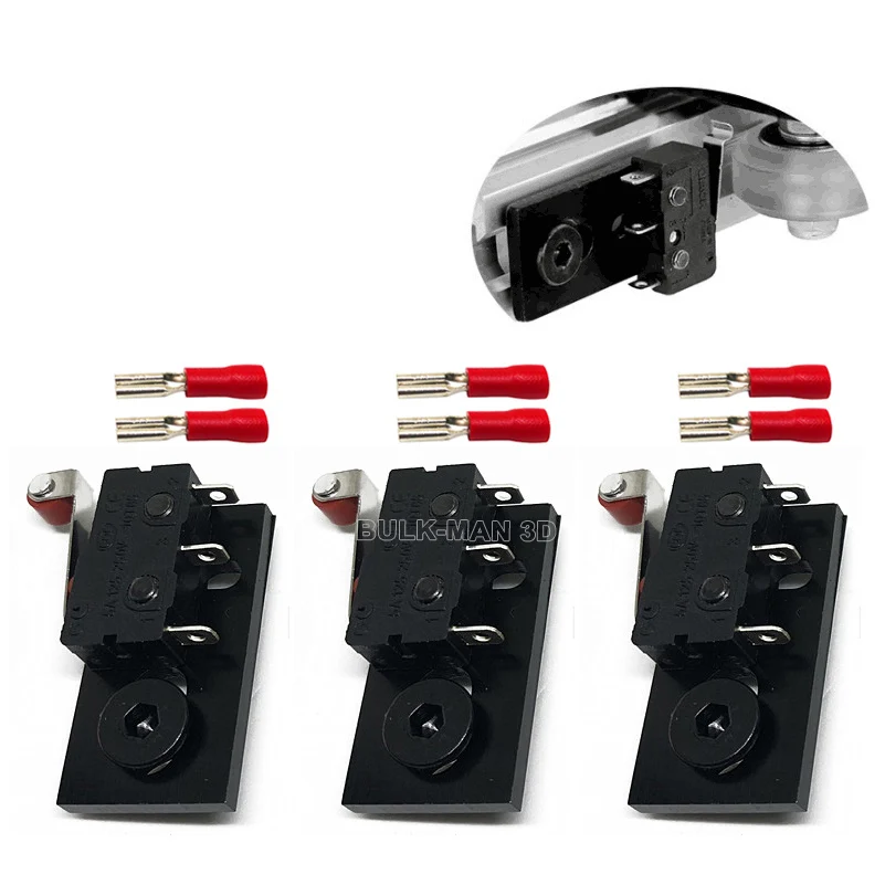 CNC Mini Micro Limit Switch Kit with Mounting Plate for 3D Printer CNC Router Milling Laser Machine 
