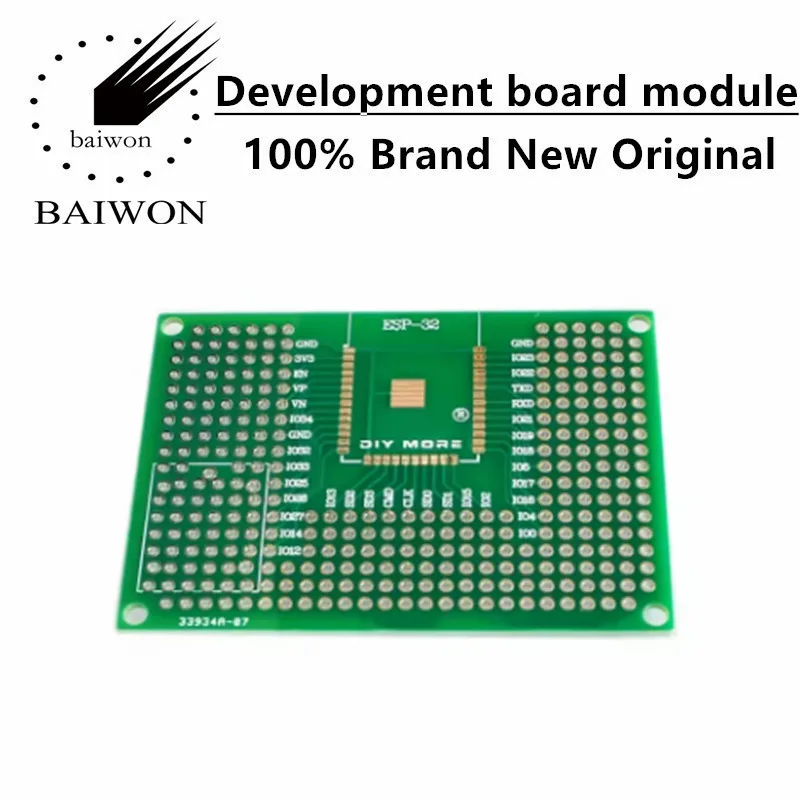 WiFi ESP8266 prototype PCB board ESP12F12E/ESP32 hole board 5X7 double-sided tin plating
