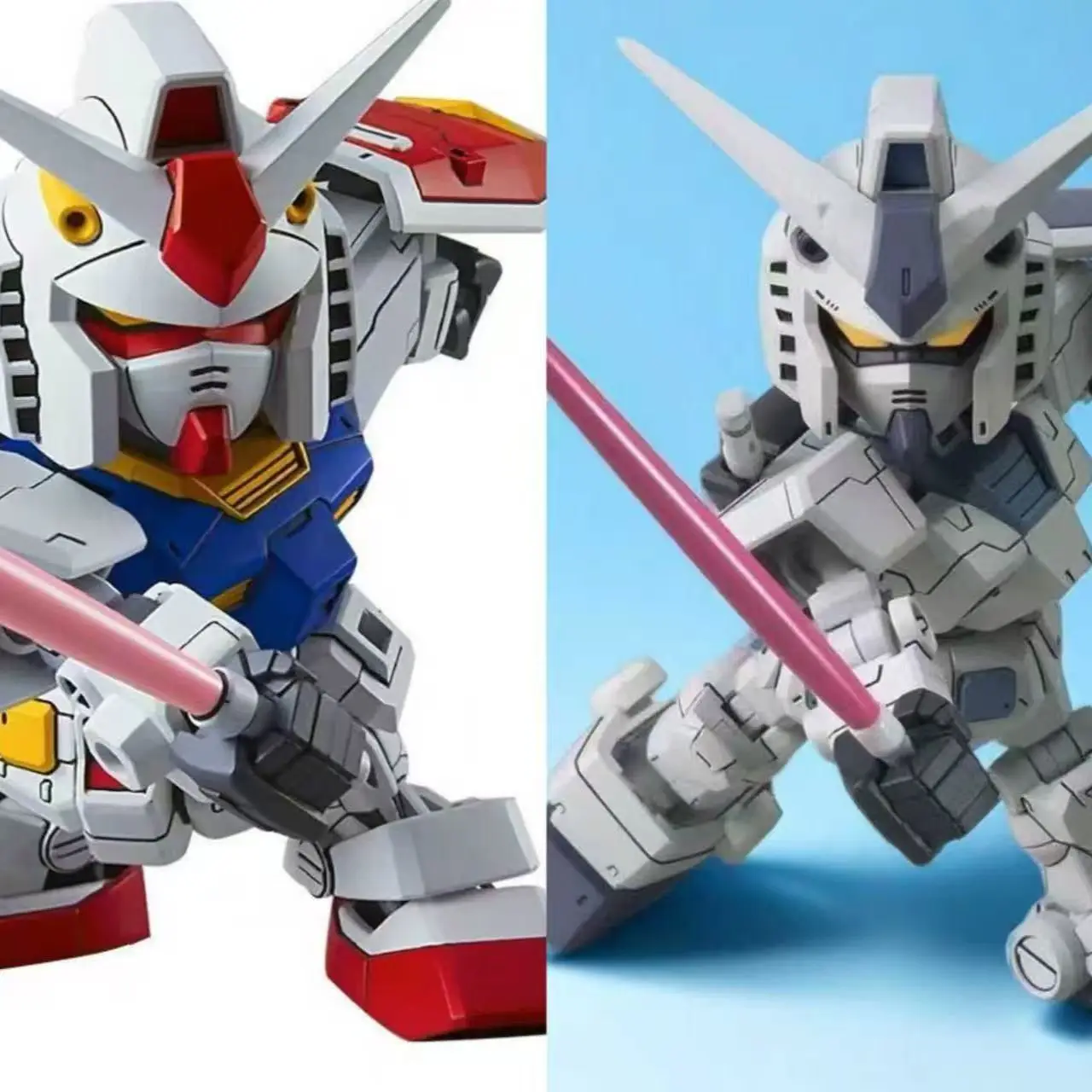SDCS RX-78F00 Yokohama Series Q-Version Posable Snap-fit Model Kit Mobile Humanoid Robot Assembly Ac