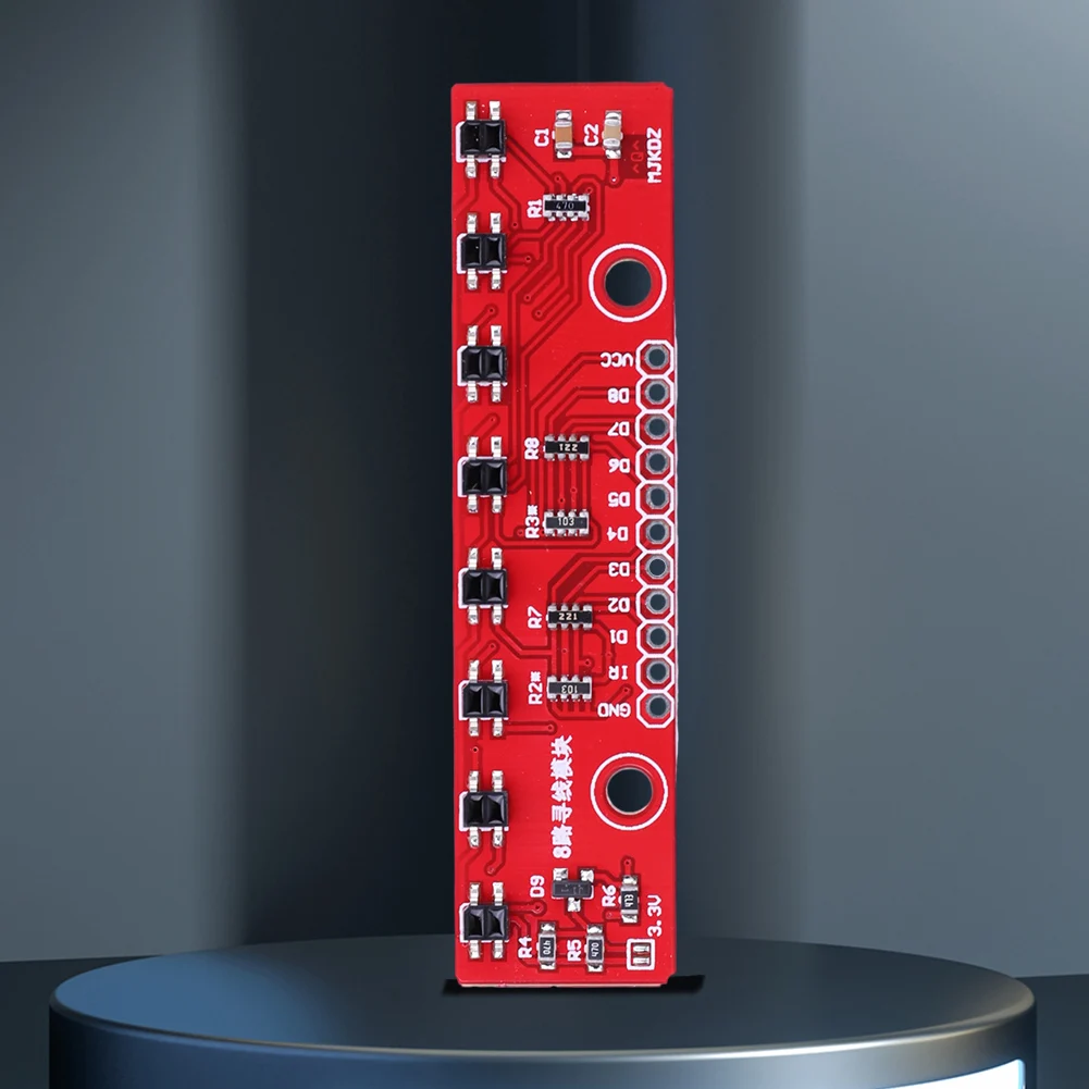 3.3V-5V Tracking Sensor Module 8 Channel Line Follower Infrared Detection Sensor PCB Hunt Module for