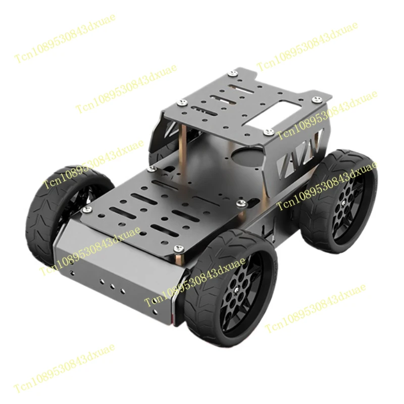Four-wheeled Electric Cart Aluminum Frame Smart Car for Arduino/Raspberry Pi Robot DIY Kit