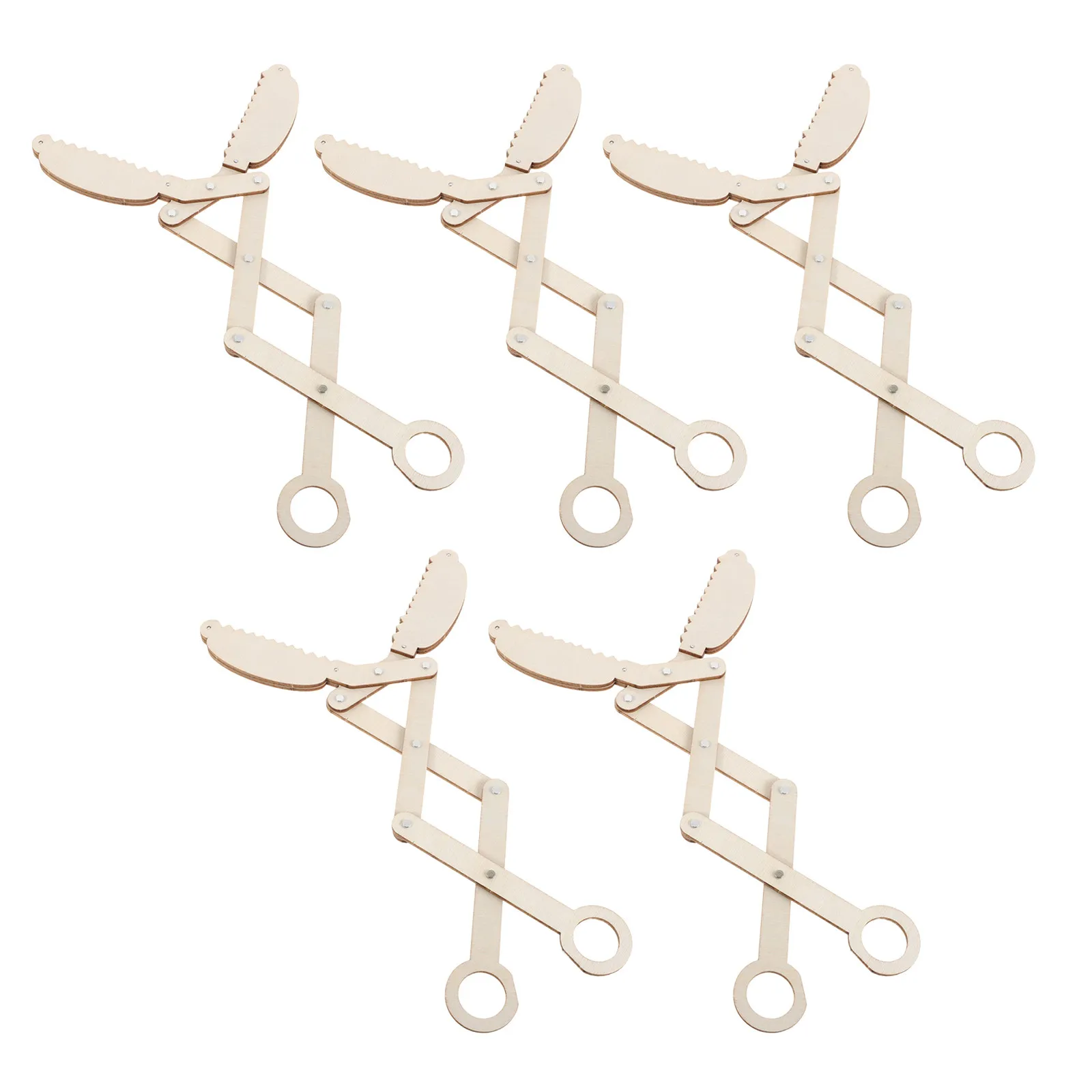 5Pcs Stem Educational Science Experiment Mechanical Robotic Arm Hand Assembly Grabber Engineering Ki
