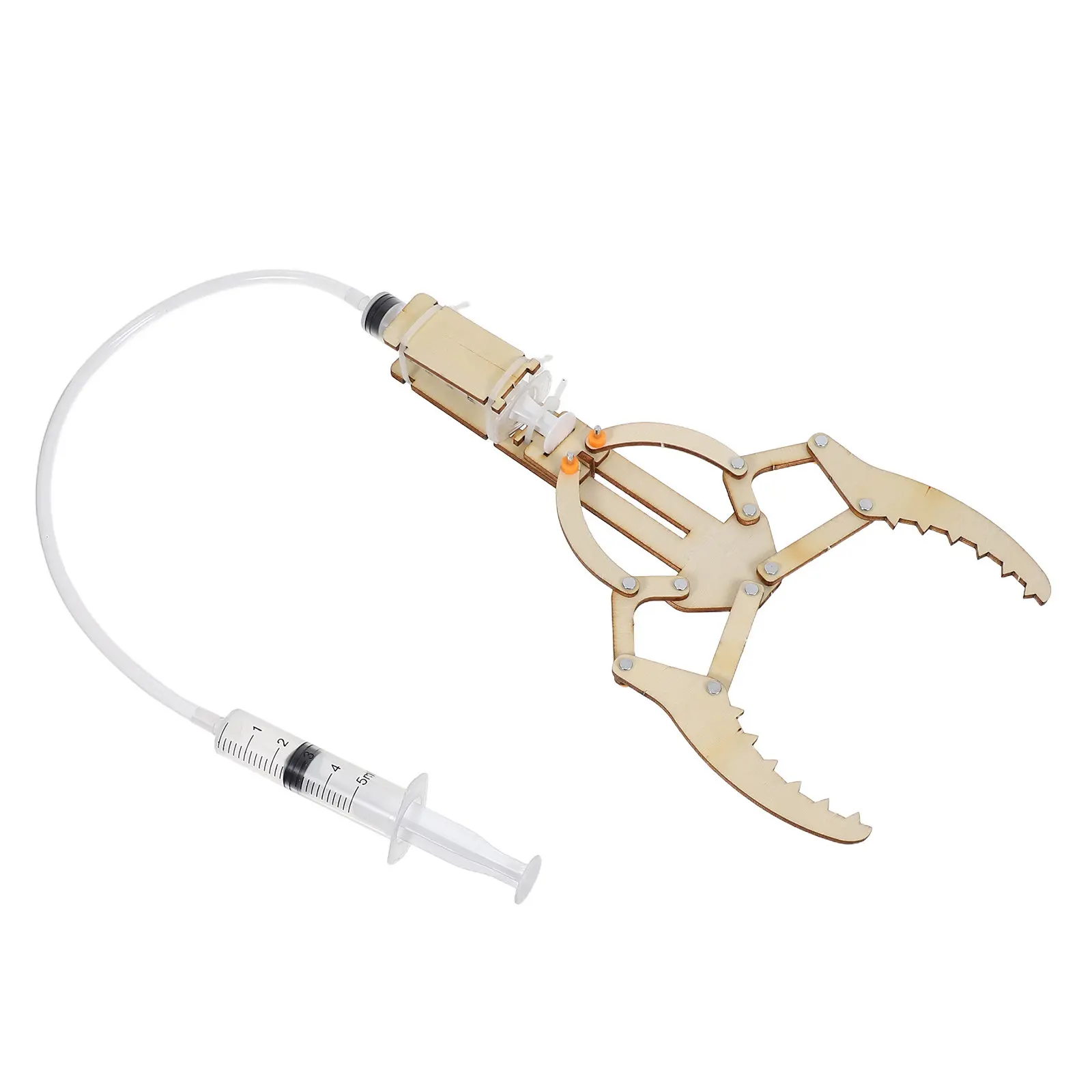 Hydraulic Robotic Arm DIY Kit Wooden Stem Engineering Building Learning Robotics Mechanical Engineer
