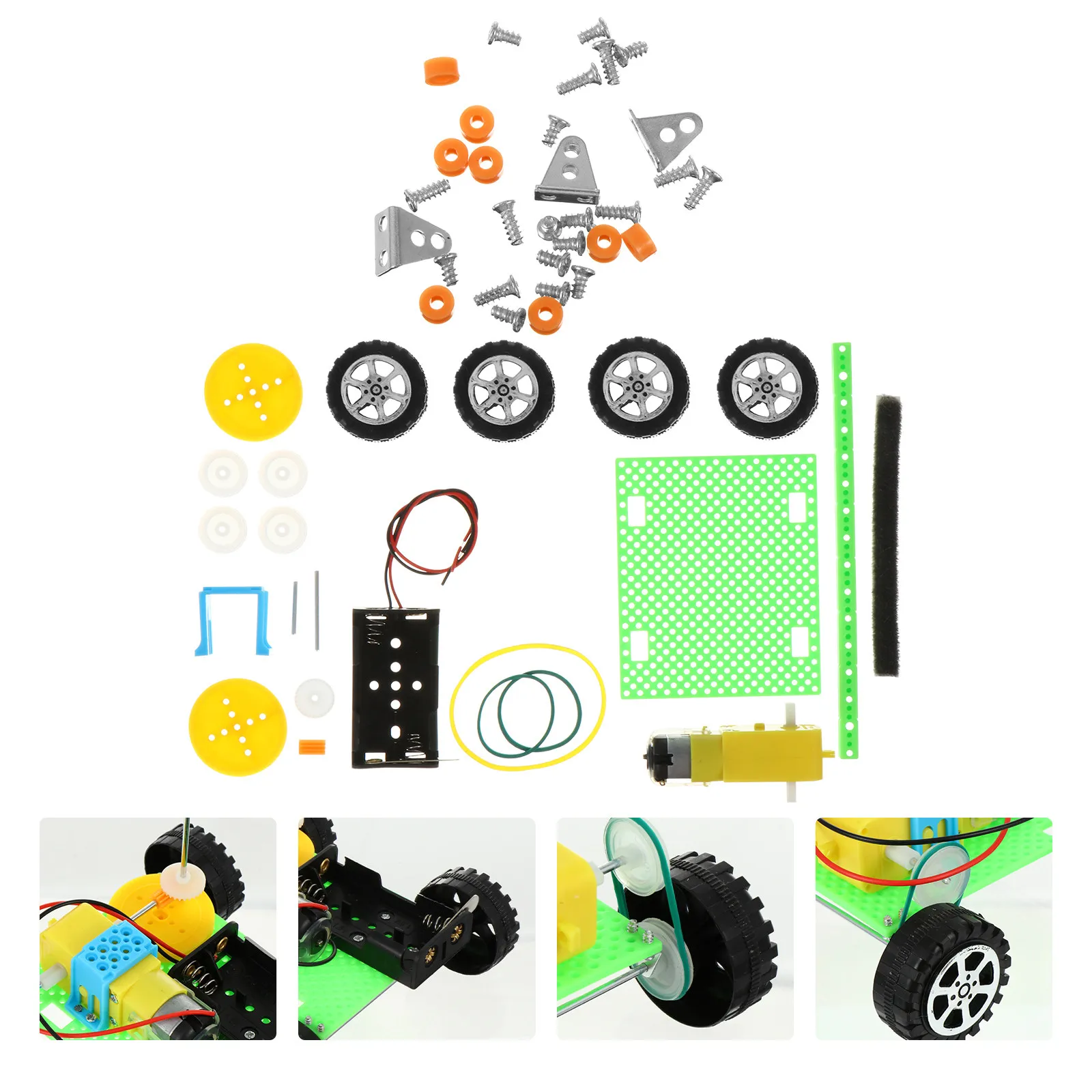 Creative DIY Electric Sweeping Robot Kids Educational Kit Small Production Scientific Learning Hand-
