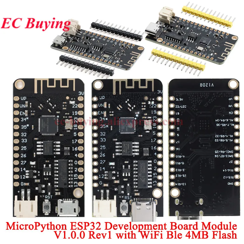 1Pc-2Pcs ESP32 Lite V1.0.0 WiFi Bluetooth-Comp Micro Python Development Board ESP-32 LOLIN32 REV1 Mi