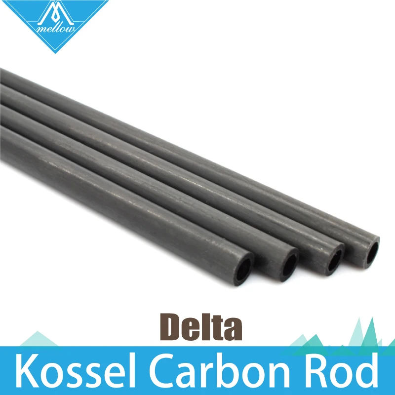 6PCS 3D Printer Accessories Delta Kossel 5*3mm 6*4mm 220 240 300 400mm Fiber Carbon Push Rod Paralle