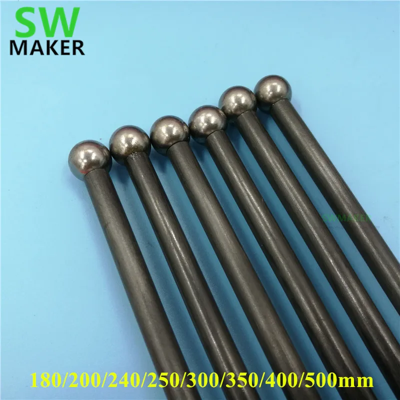 Reprap Kossel delta magnetic Diagonal push rods kit for DIY 3D printer end Rods Arms kit/set 180mm-5