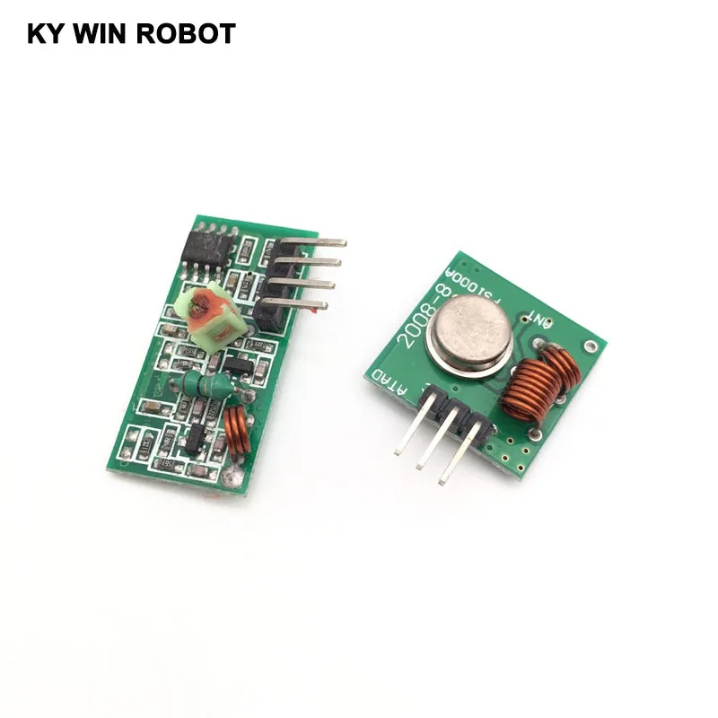 433Mhz RF Transmitter and Receiver Module Link Kit for ARM/MCU WL DIY 315MHZ/433MHZ Wireless for ard