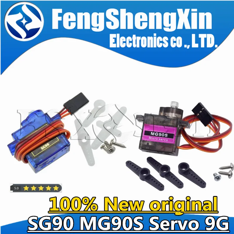 MG90S SG90 9G Micro Servo for Airplane Aeroplane Robot Arm 180°/360° Fixed-Wing RC Servo Motor Contr