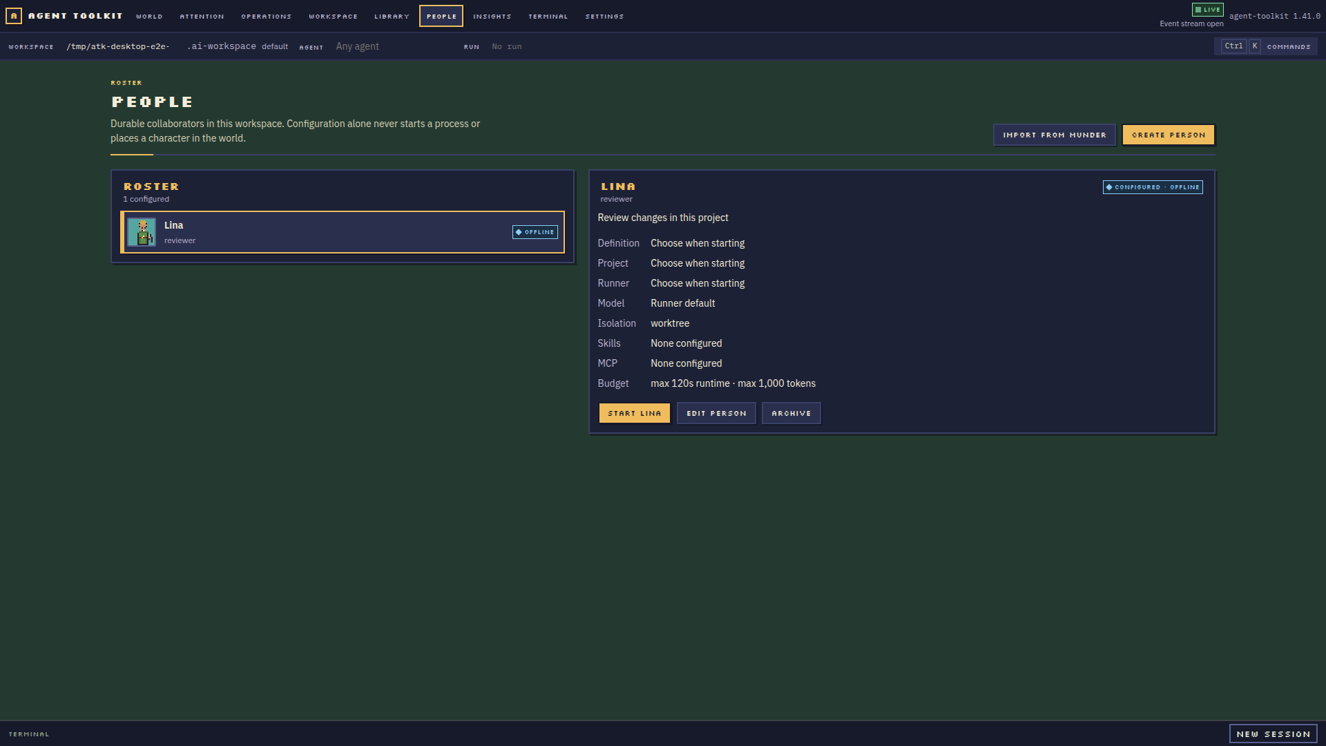 Offline Person in the large roster
