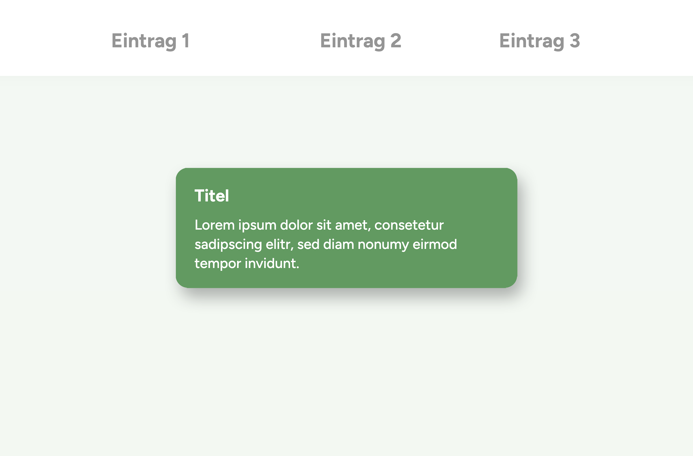 Frontend-Ansicht