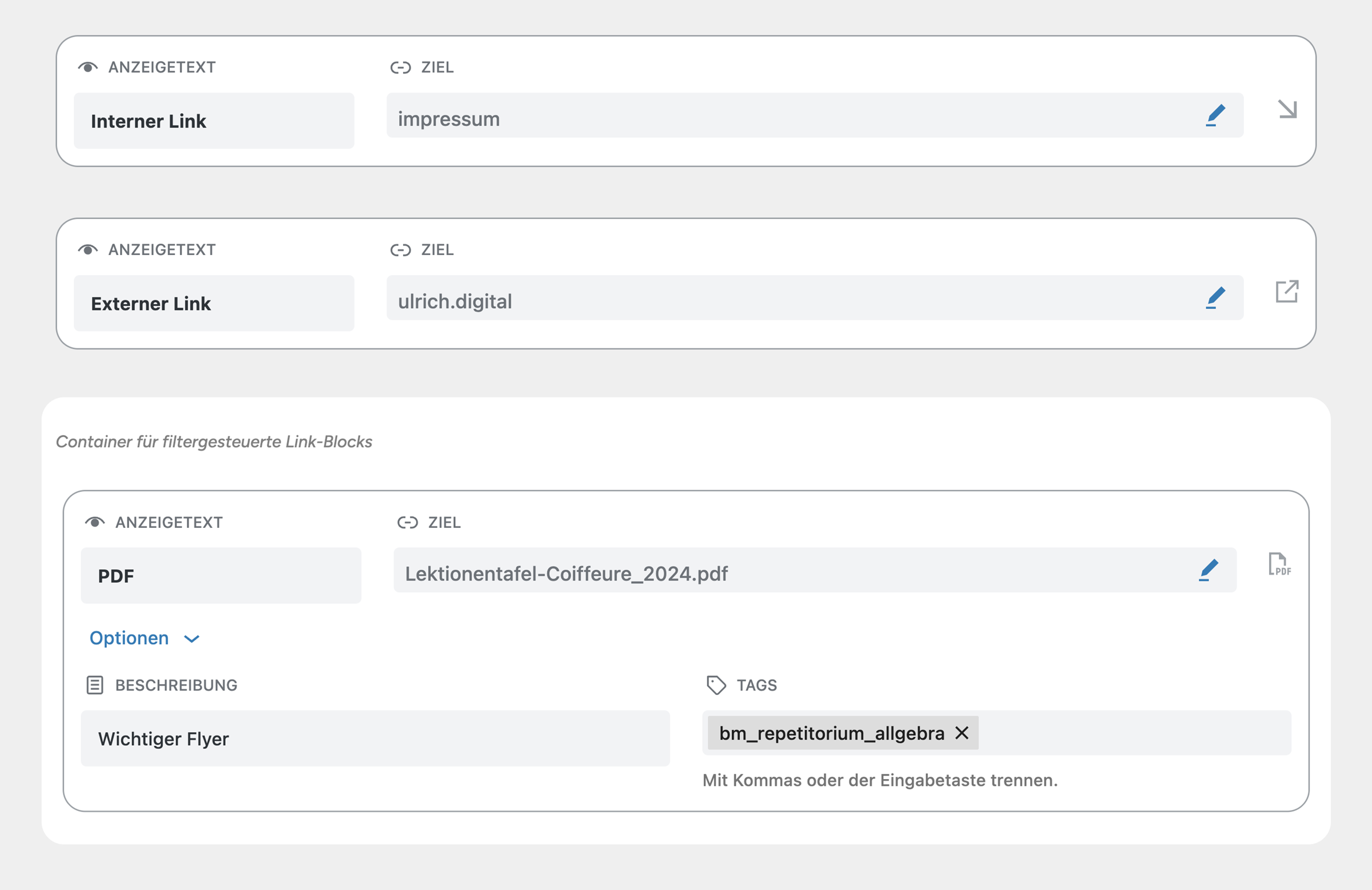 Editor-Ansicht