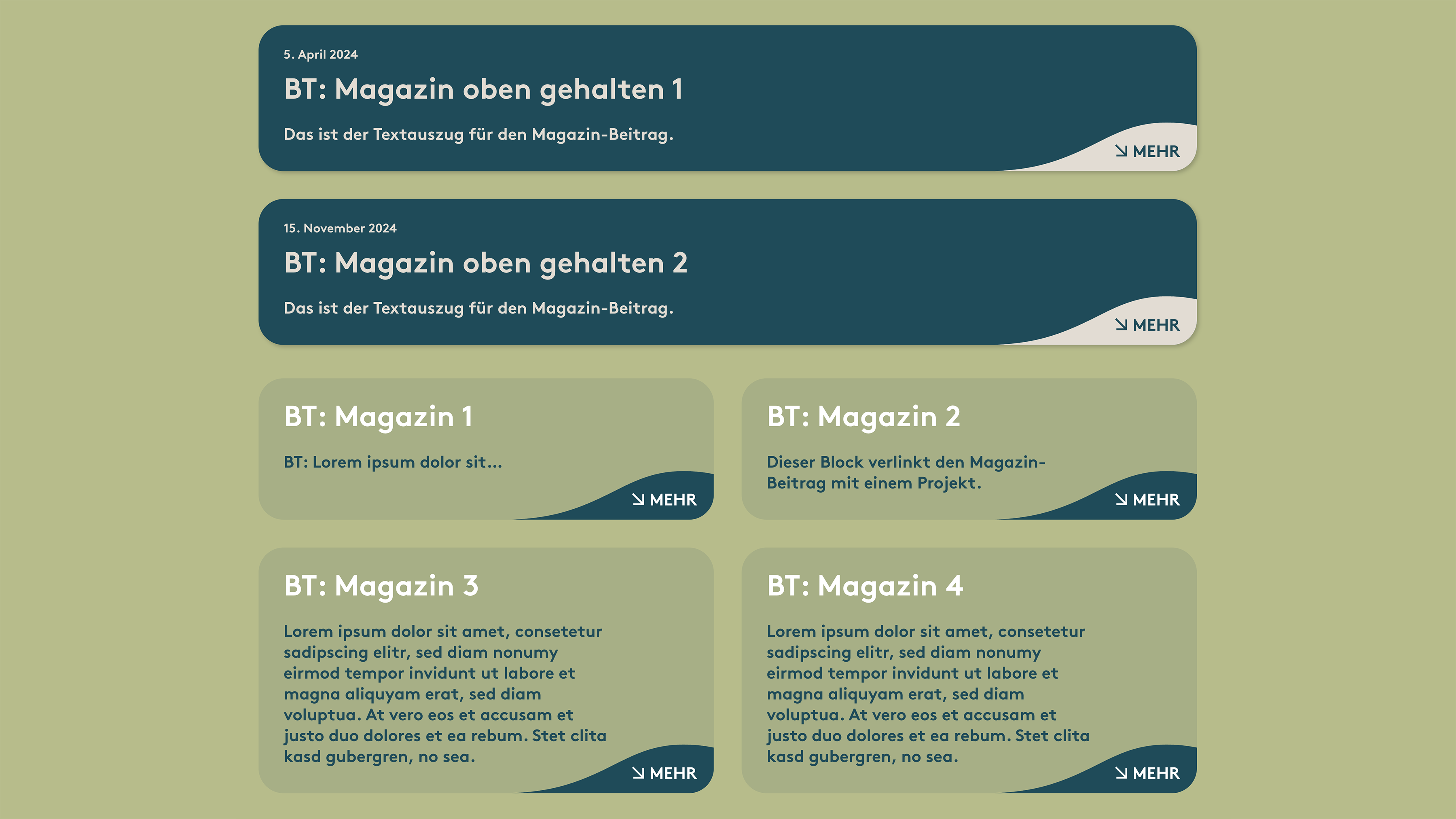 Frontend-Ansicht