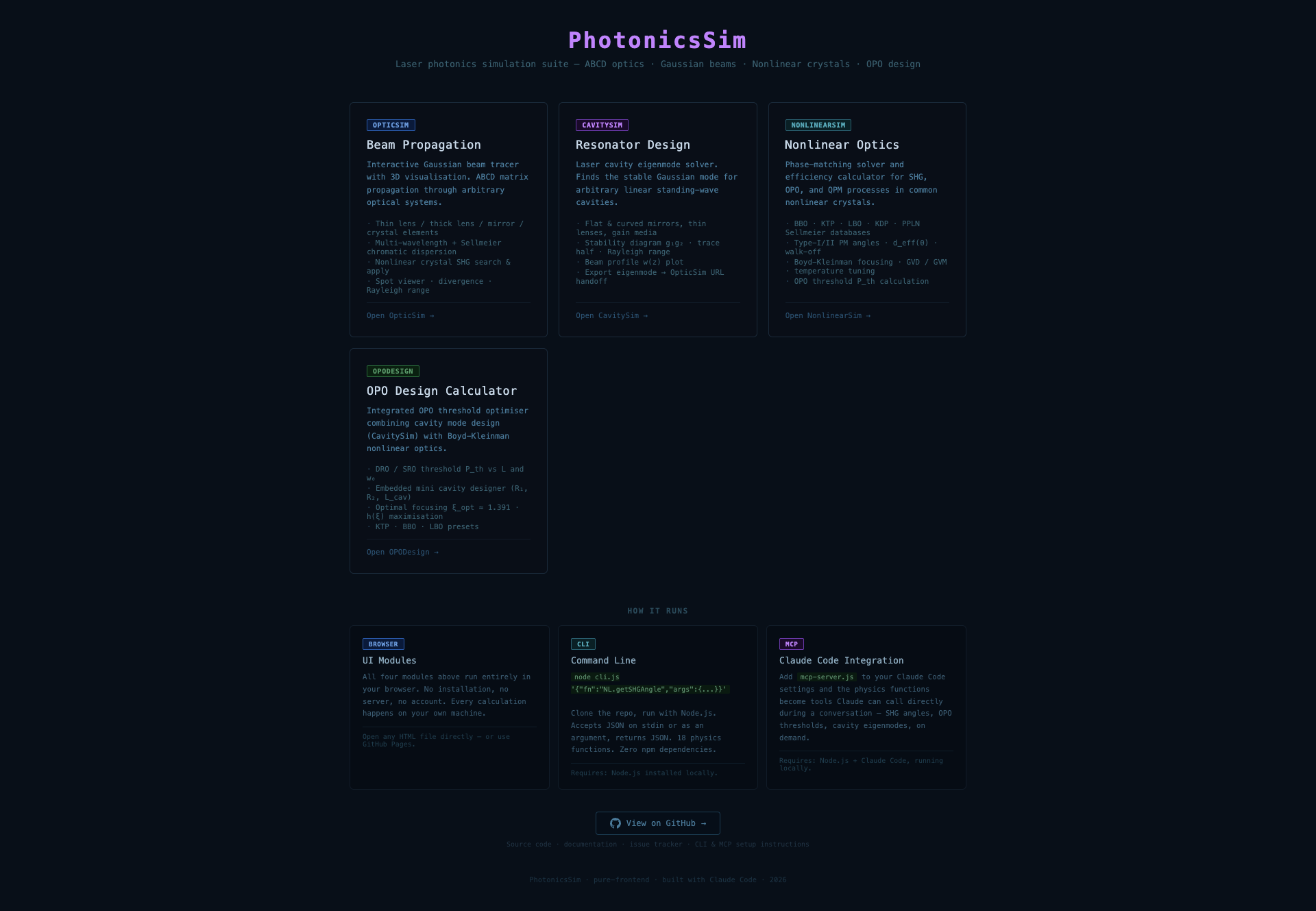 Hub page