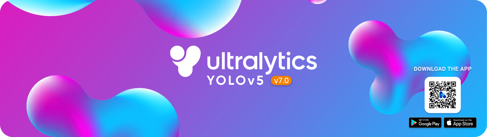 Ultralytics YOLOv5 V7.0バナー