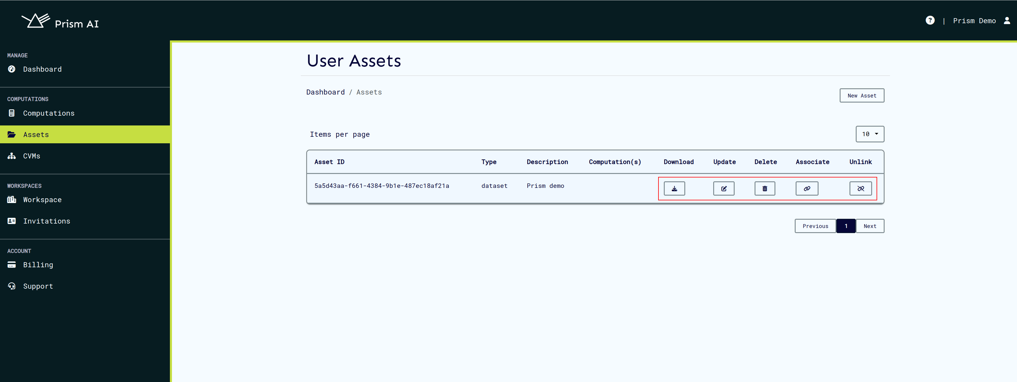 Asset Management Dashboard