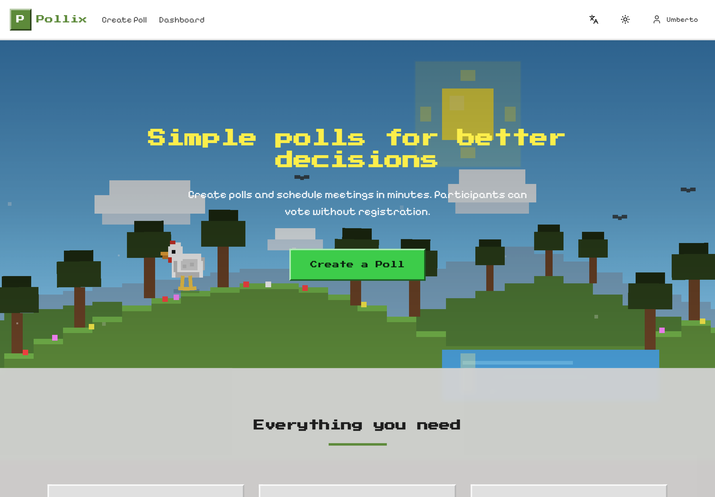 Pollix Home Screenshot