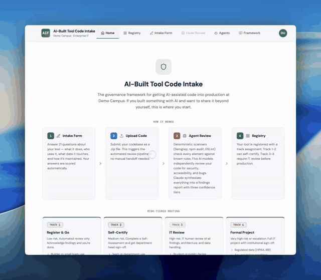 AIF portal demo