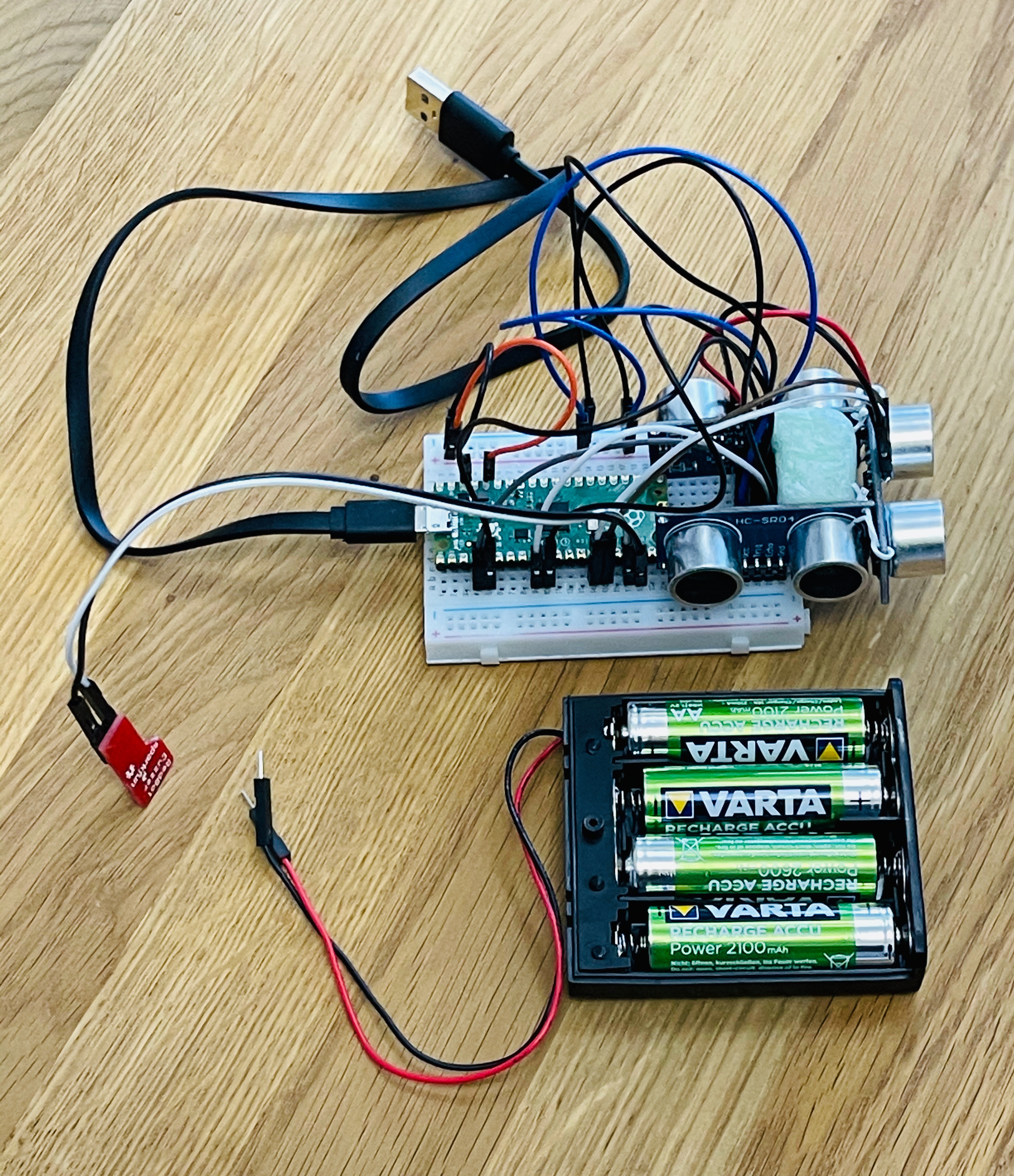 unPi Sonar Glass on a protoype board