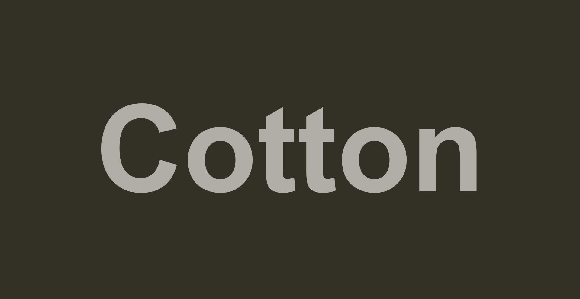 Cotton