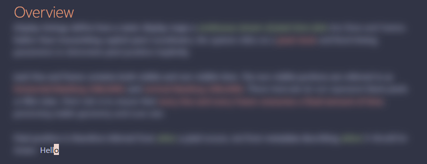 Current word demo