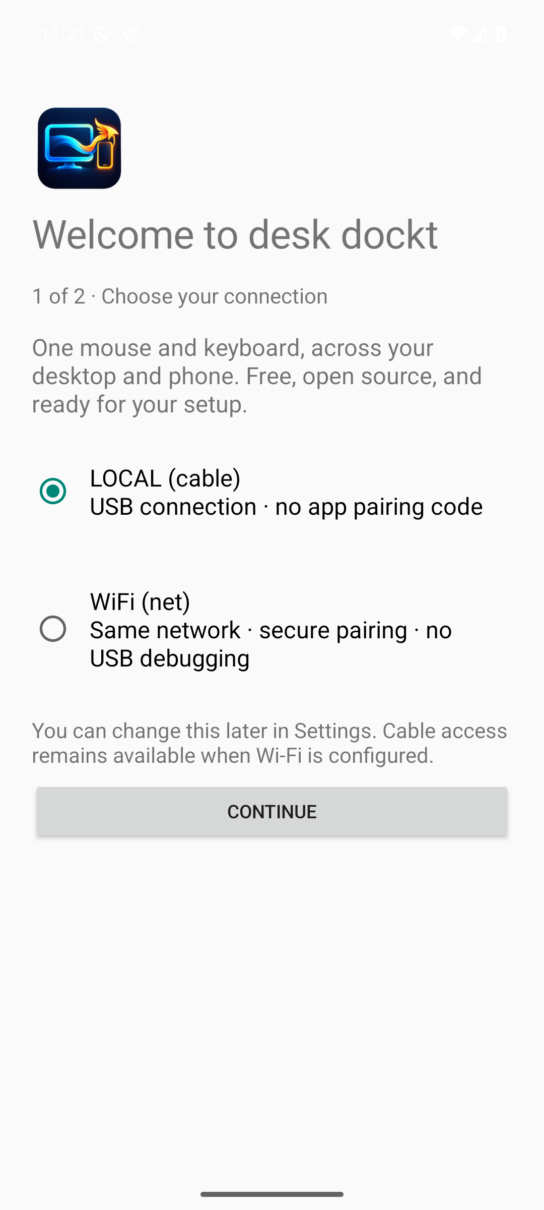 Connection choice