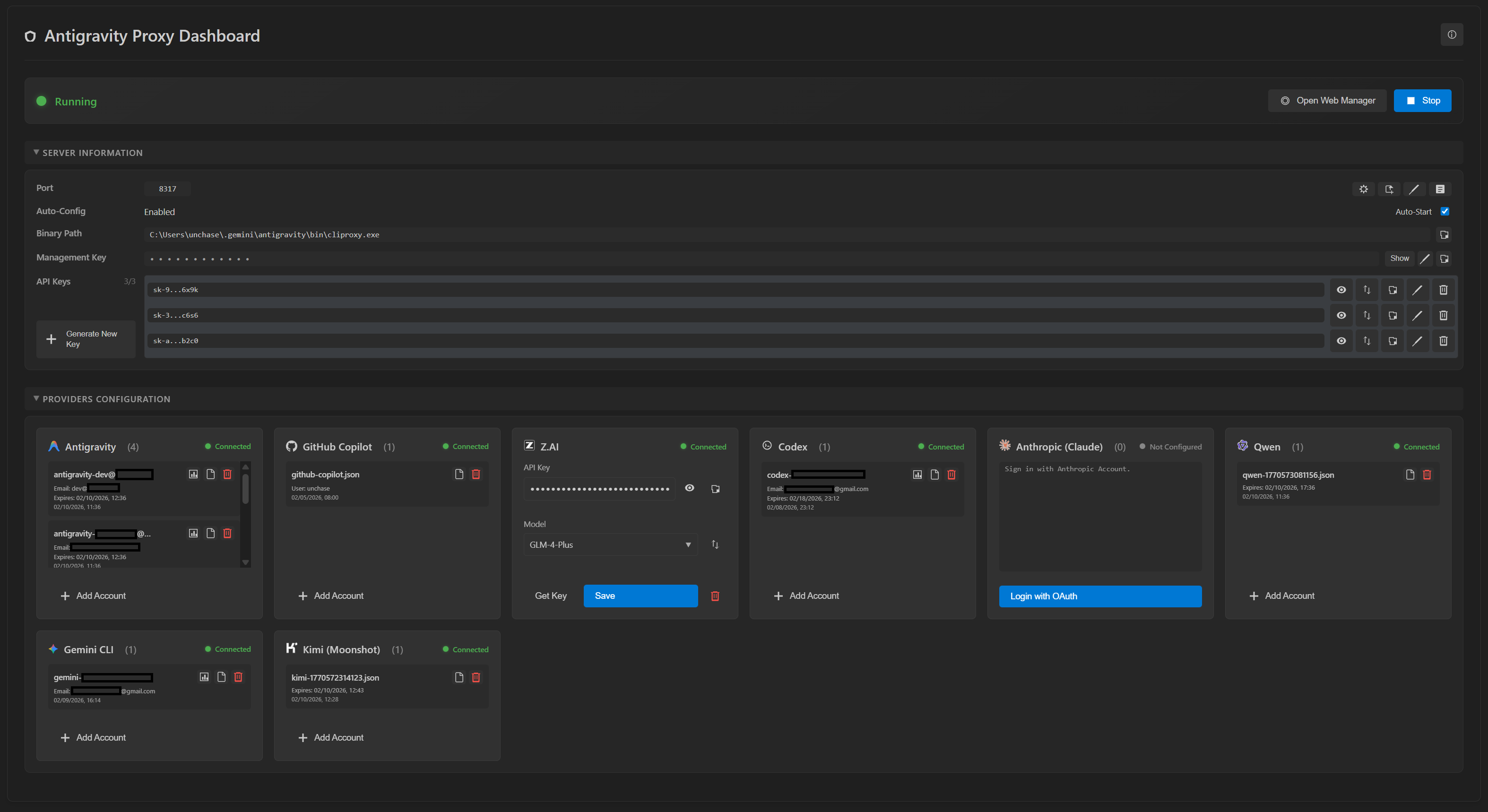 Antigravity Proxy Dashboard