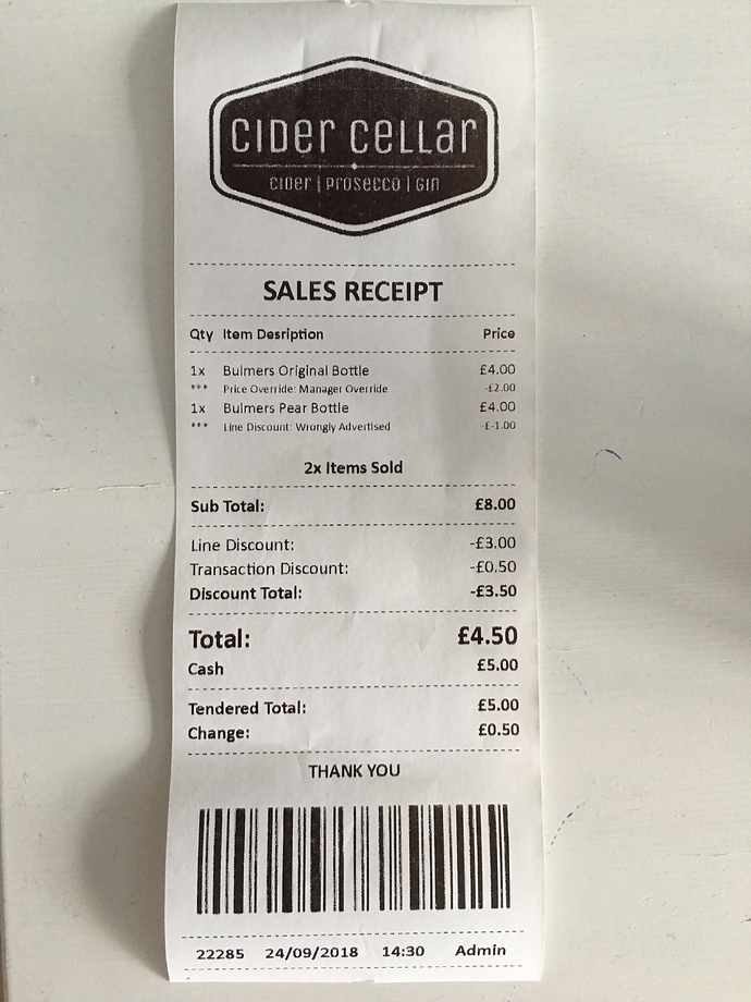 Receipt