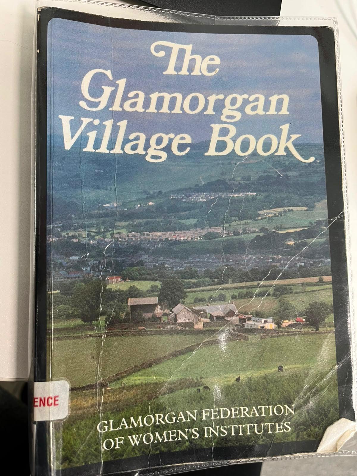 Photograph of the front cover of The Glamorgan Village Book, published by the Glamorgan Federation of Women’s Institutes.