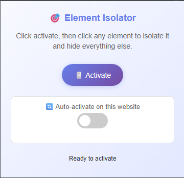 GitHub - uncogeek/FocusSight: a Chrome extension that isolates any page ...