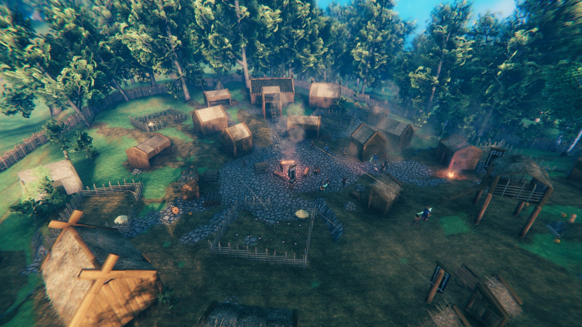 A Raven Clan city in the morning