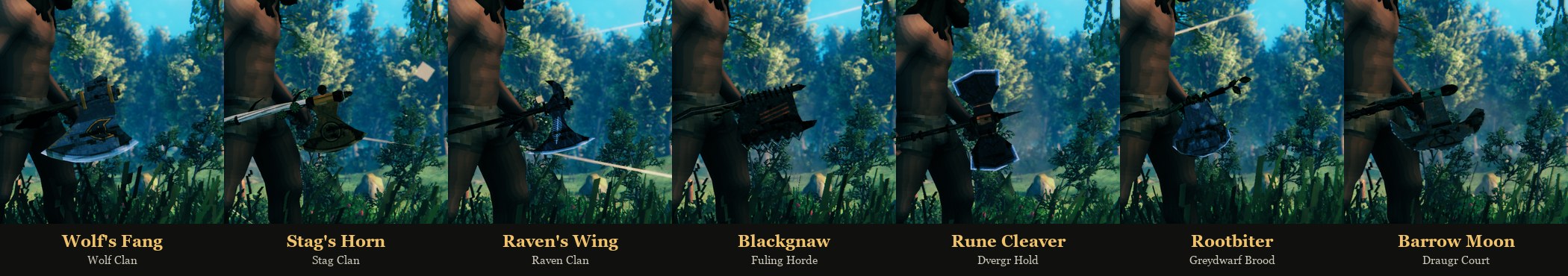The seven relic axes
