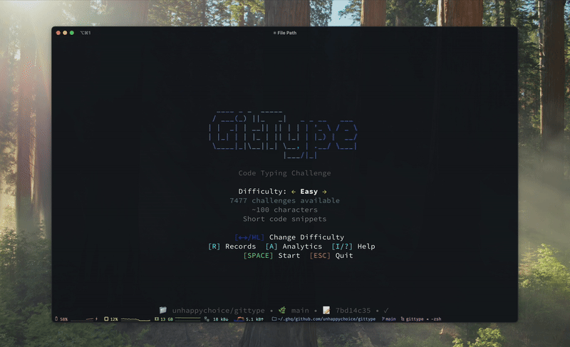 GitType Demo