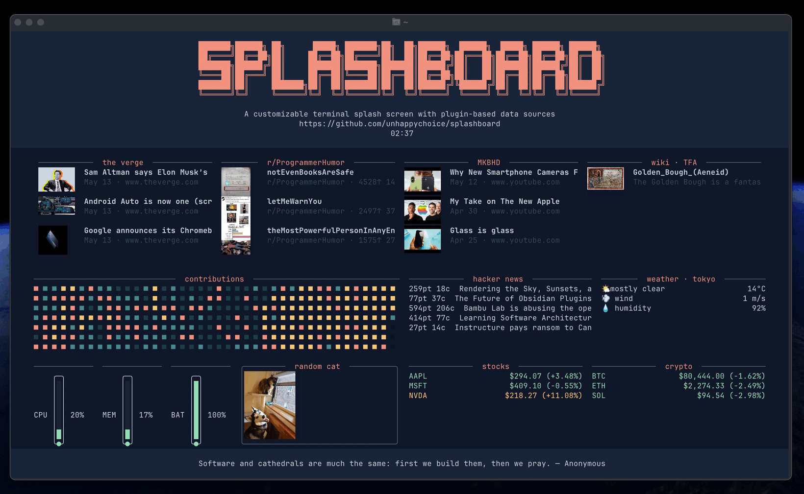 splashboard