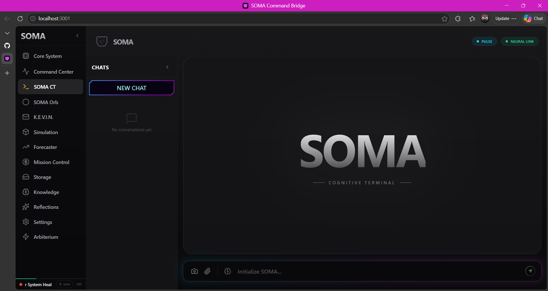 SOMA CT — Cognitive Terminal