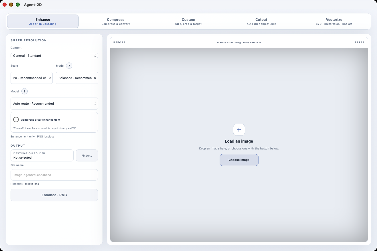 Agent-2D desktop — English
